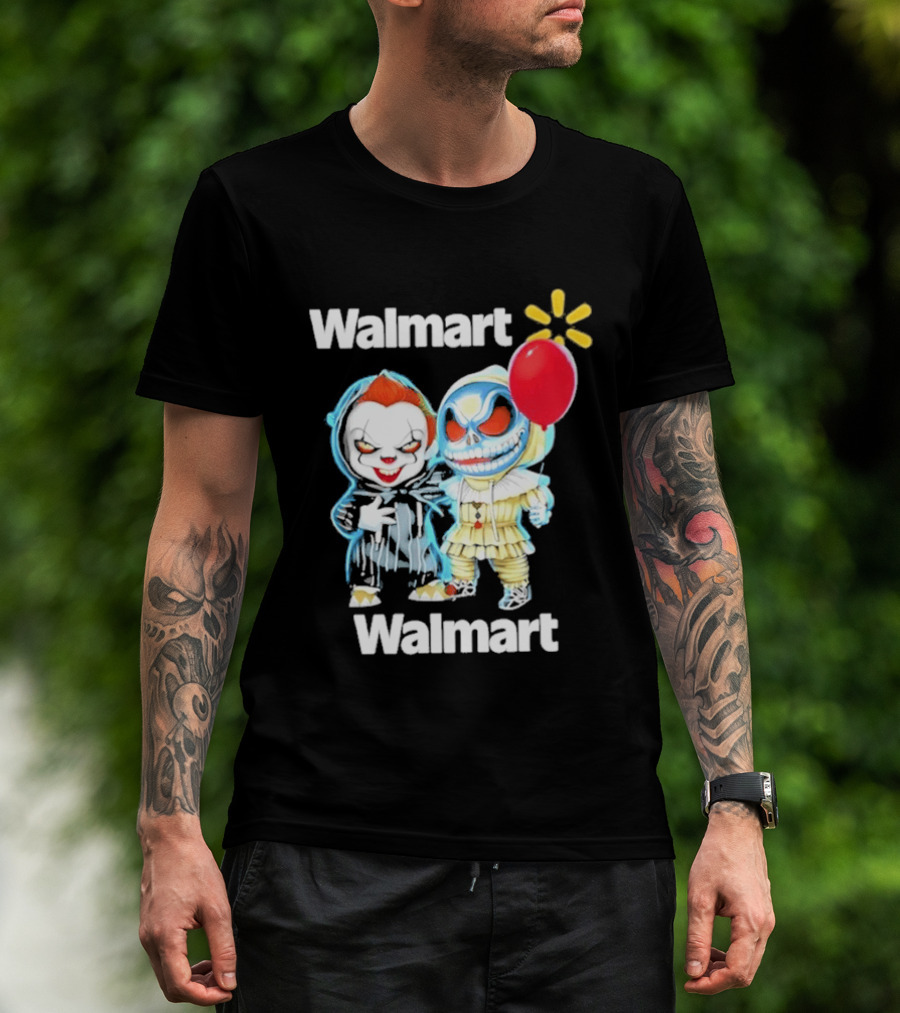 Walmart Pennywise Jack Skellington Halloween 2026 Red Balloon T-Shirt