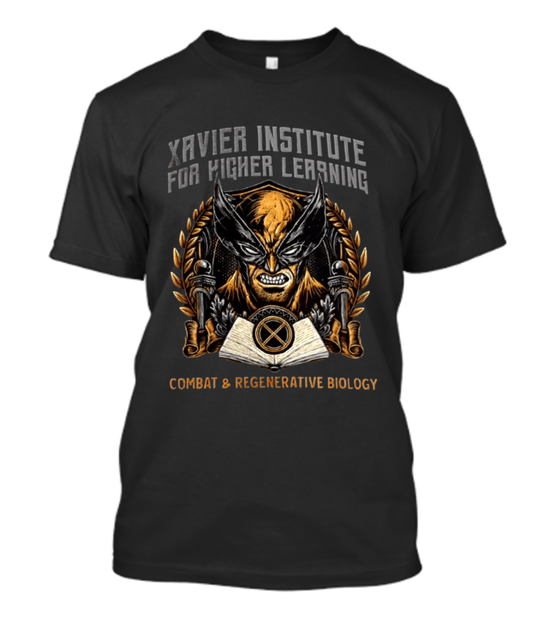 Xavier Institute For Higher Learning Wolverine Combat Regenerative Biology T-Shirt