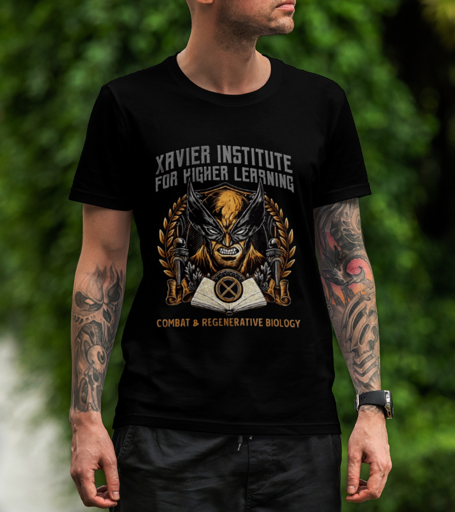 Xavier Institute For Higher Learning Wolverine Combat Regenerative Biology T-Shirt