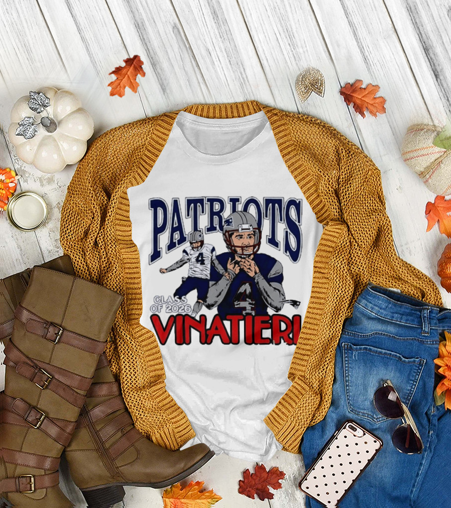 Patriots Vinatieri Class Of 2026 T-Shirt