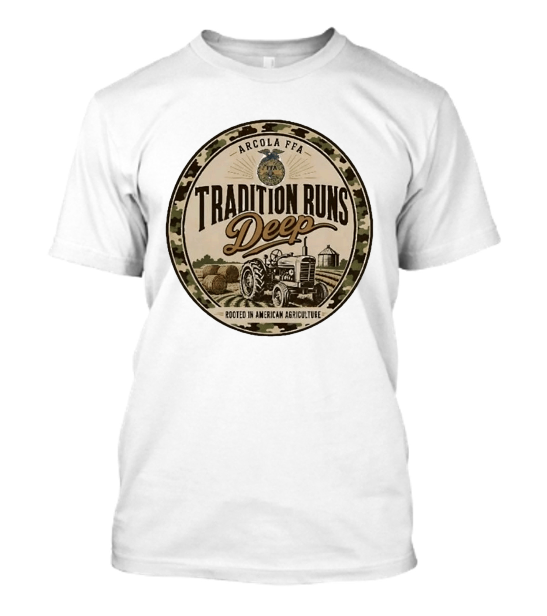 Arcola FFA Tradition Runs Deep Rooted In American Agriculture Tractor 2026 T-Shirt