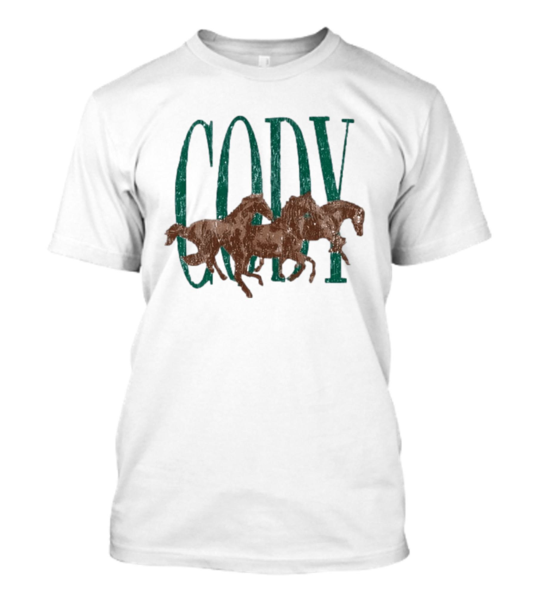Cody Johnson Distressed Horses Country Music T-Shirt