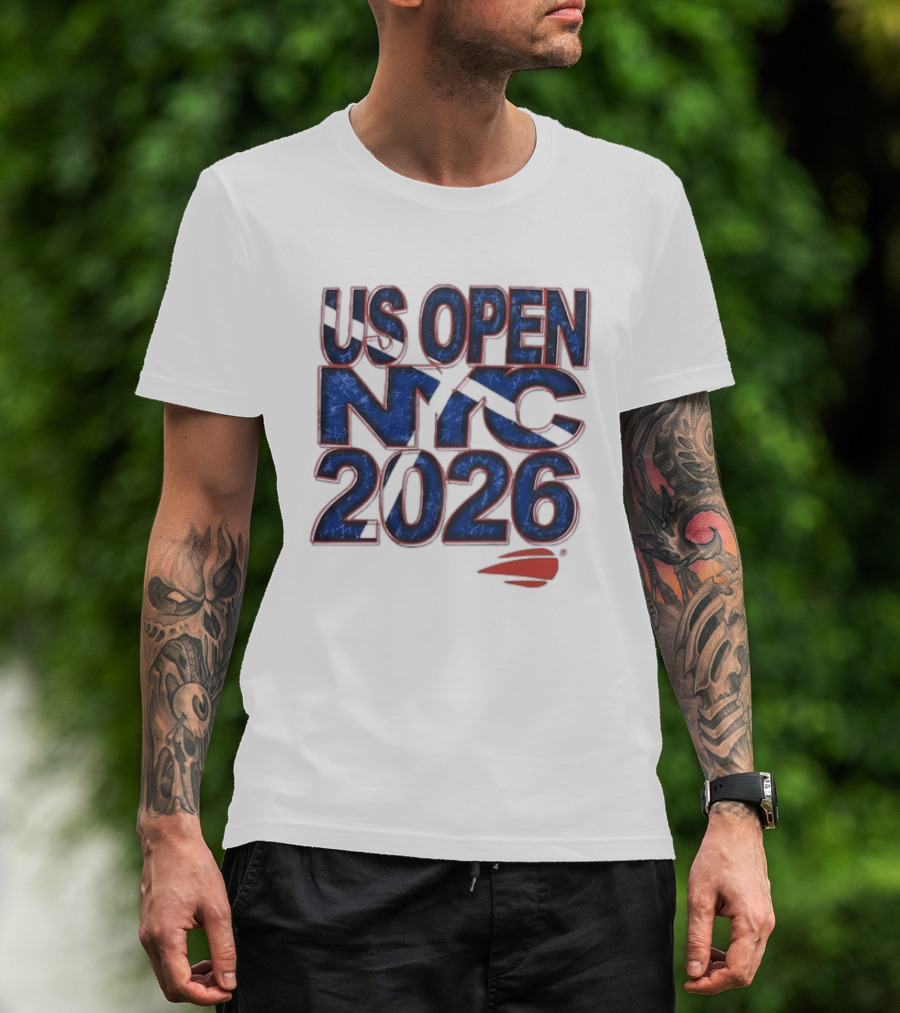 US Open NYC 2026 Tennis New York City Distressed T-Shirt