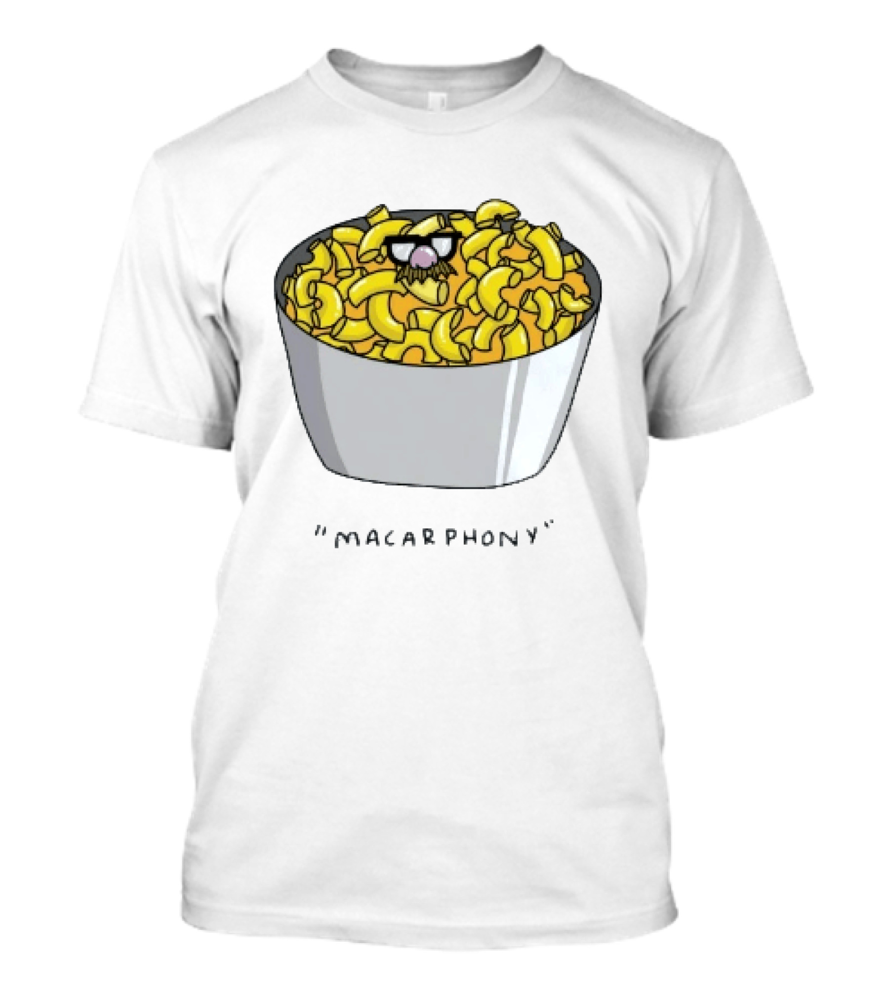 Macarphony Funny Mac And Cheese Bowl Pun T-Shirt