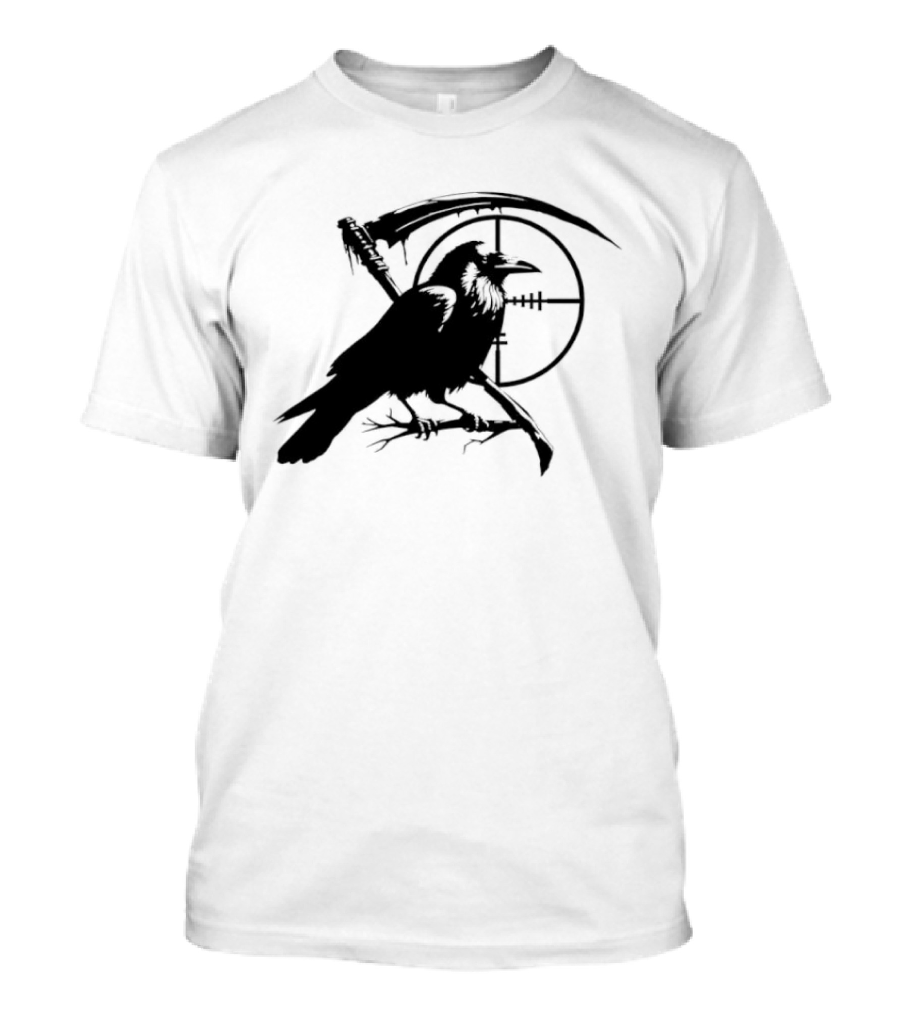 Grim Reaper Raven Sniper Scope Target T-Shirt