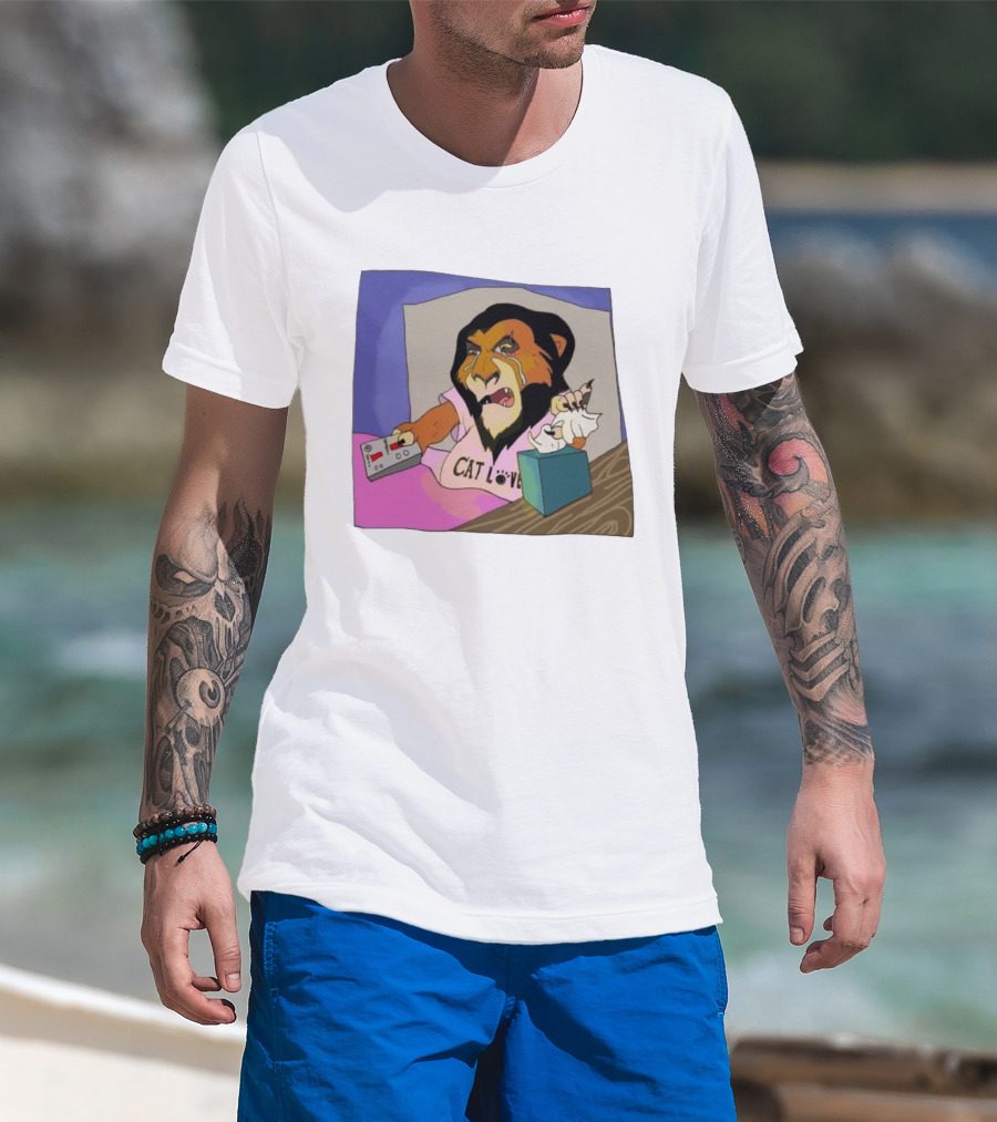 Scar From The Lion King Cat Love Scar Tissue Humor Meme T-Shirt