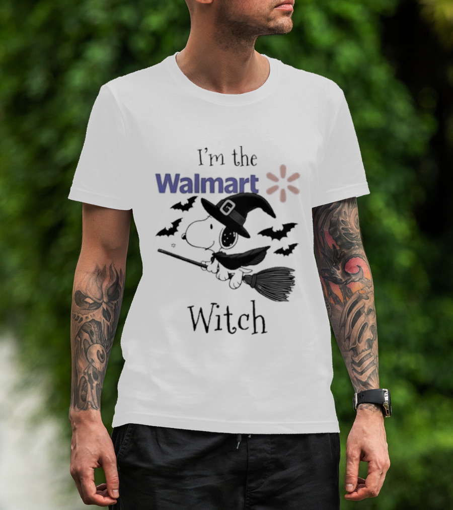 I'm The Walmart Witch Snoopy Halloween 2026 Broomstick Magic T-Shirt