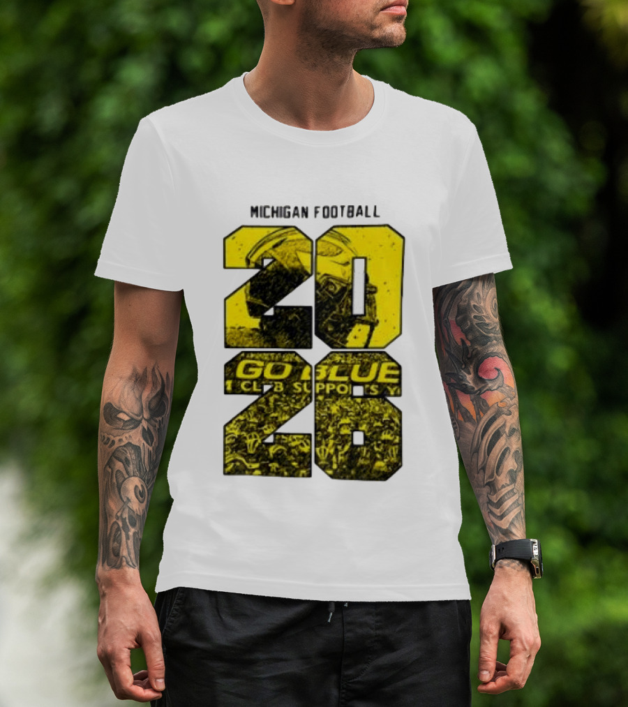 Michigan Football 2026 Go Blue Support T-Shirt