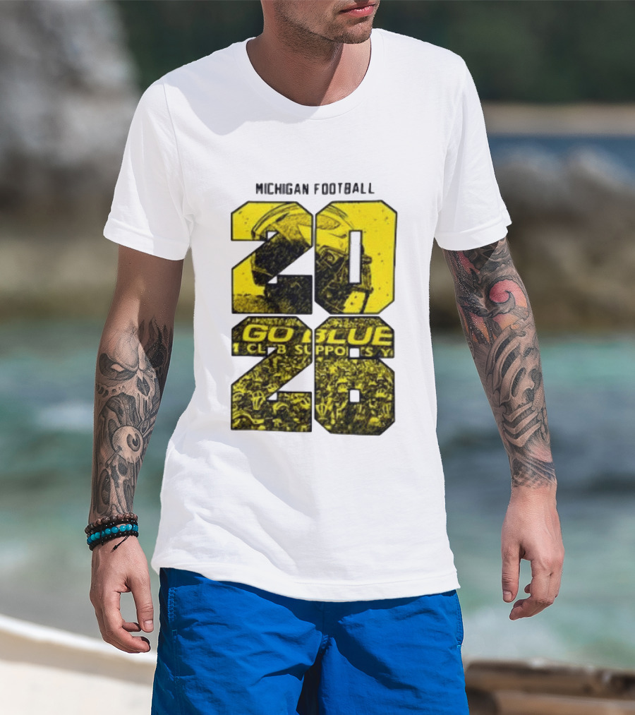 Michigan Football 2026 Go Blue Support T-Shirt