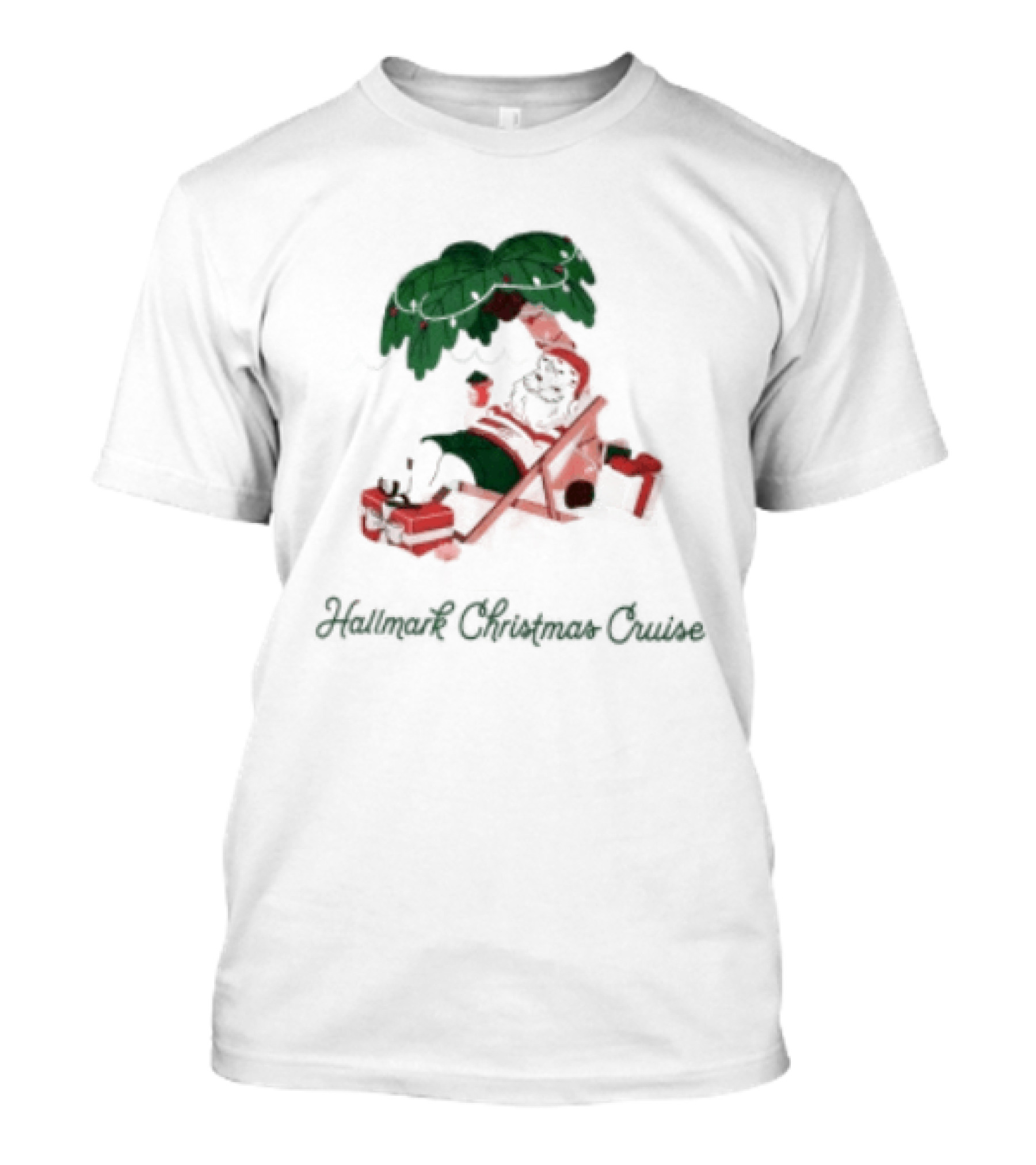 Hallmark Christmas Cruise Store Beach Santa 2026 Holiday Collection T-Shirt