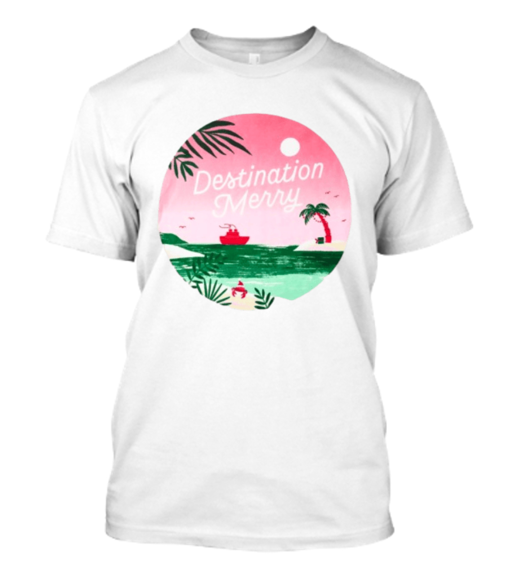 Hallmark Christmas Cruise 2026 Destination Merry White Tropical Getaway T-Shirt