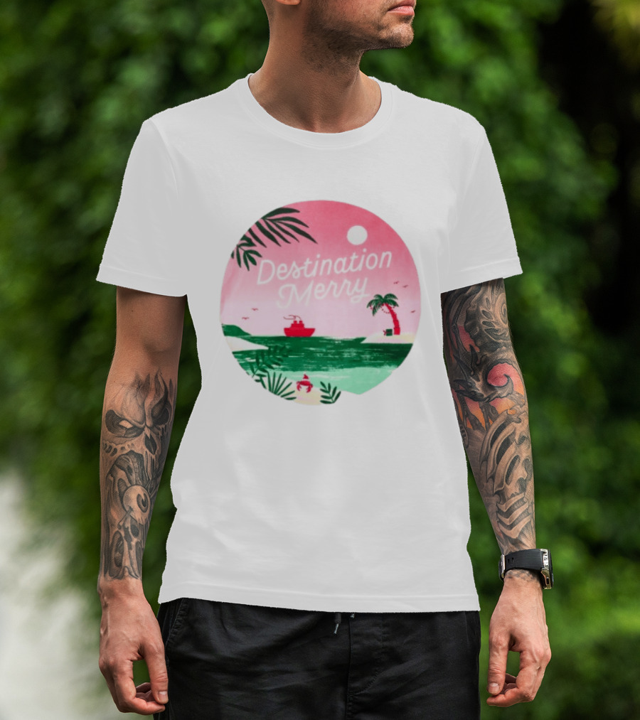Hallmark Christmas Cruise 2026 Destination Merry White Tropical Getaway T-Shirt