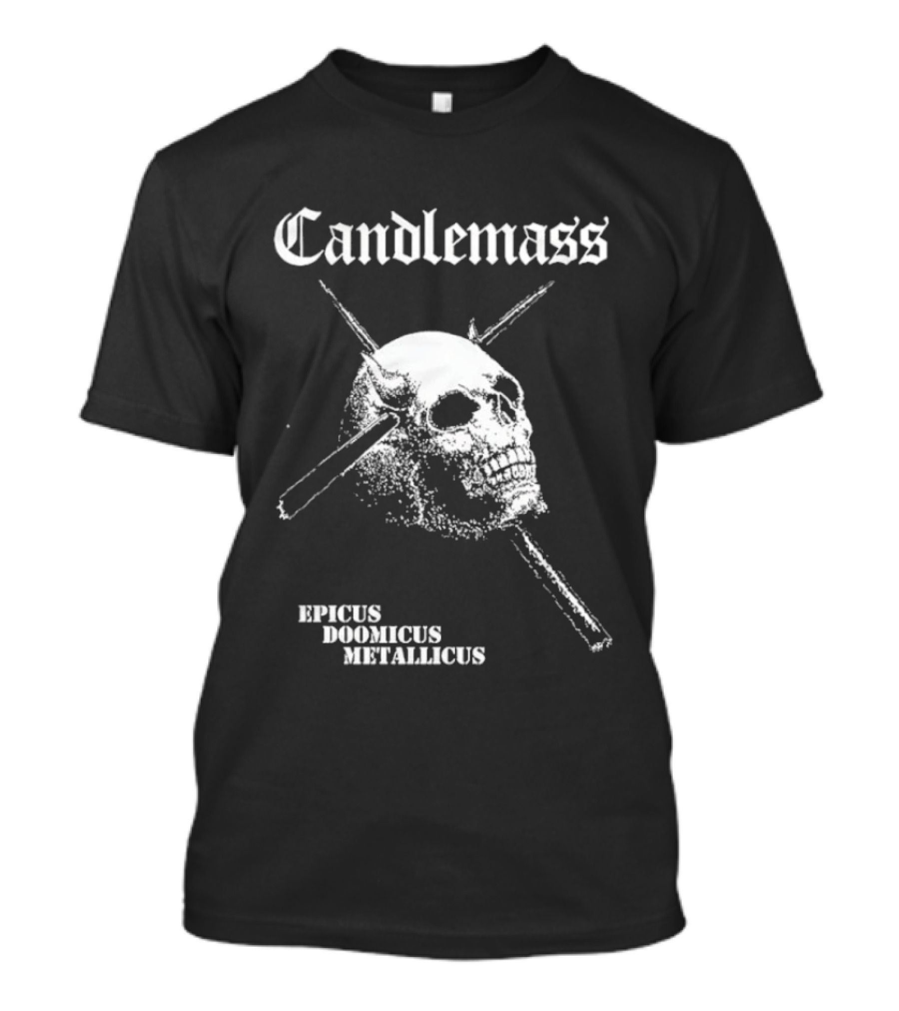 Candlemass Epicus Doomicus Metallicus Skull T-Shirt