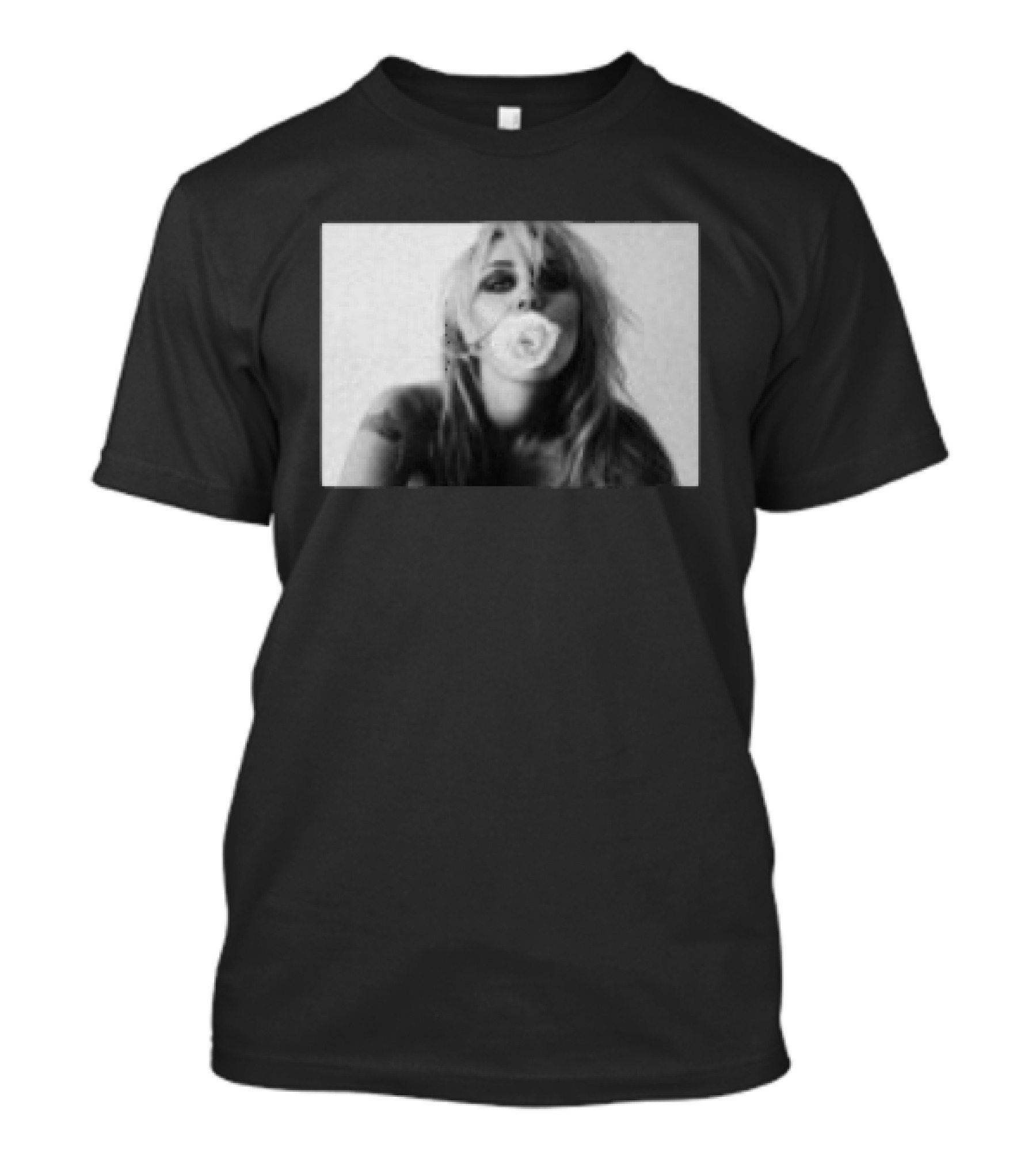 Miley Store Bass Persuades Black Bubblegum Pop T-Shirt