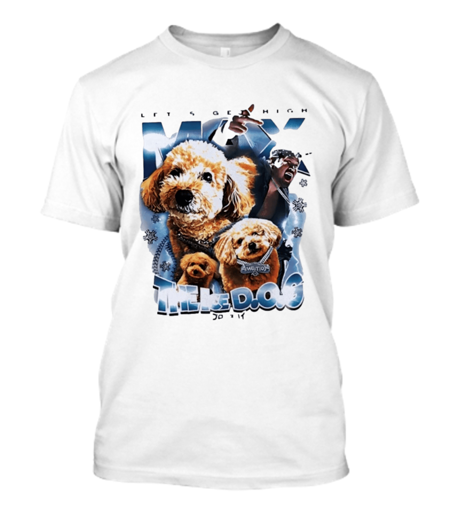 Max The Ice DOG Let's Get High NJPW Pro Wrestling Ambition T-Shirt