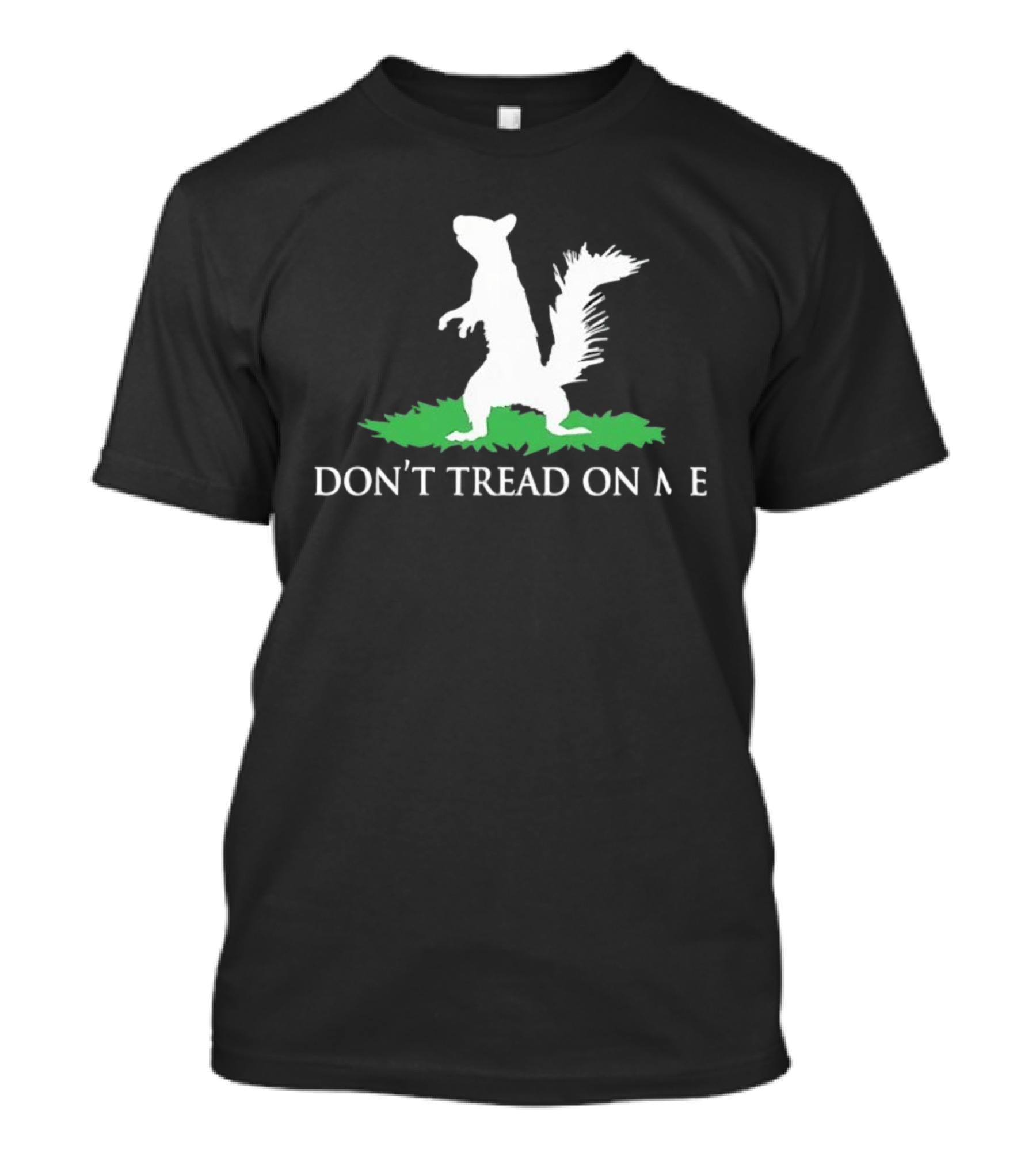 Don't Tread On Me Squirrel Gadsden Flag Missing Letter Puzzle T-Shirt
