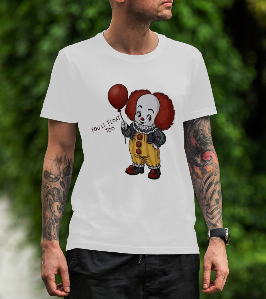 Pennywise Clown You'll Float Too Red Balloon T-Shirt