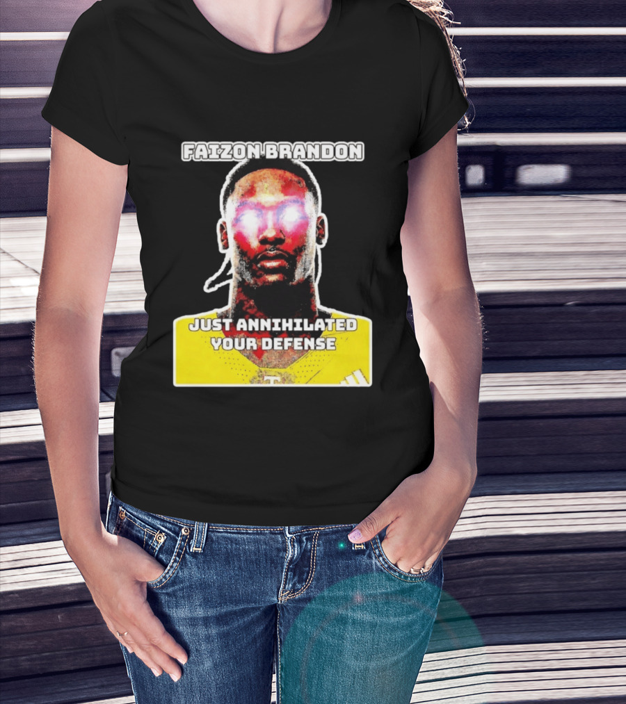 Faizon Brandon Just Annihilated Your Defense Glowing Eyes Football Player T-Shirt