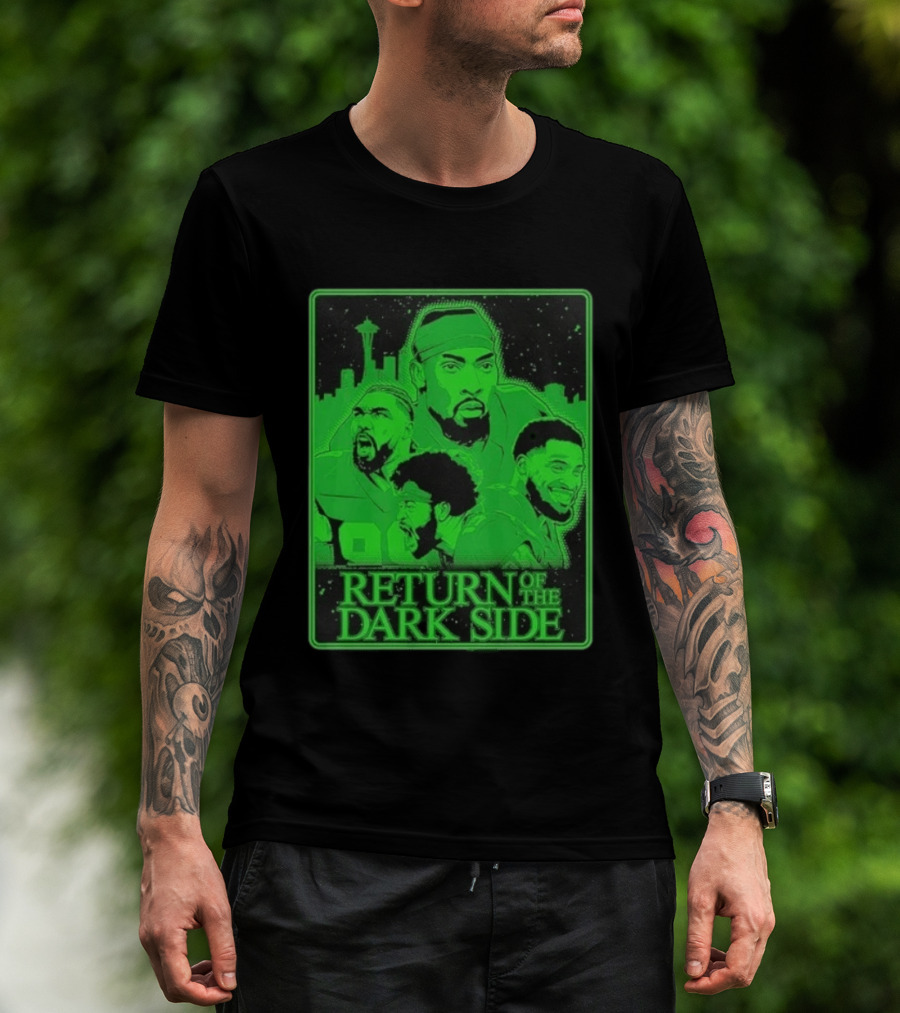 Seattle Seahawks Return Of The Dark Side Skyline Players Green Sports T-Shirt
