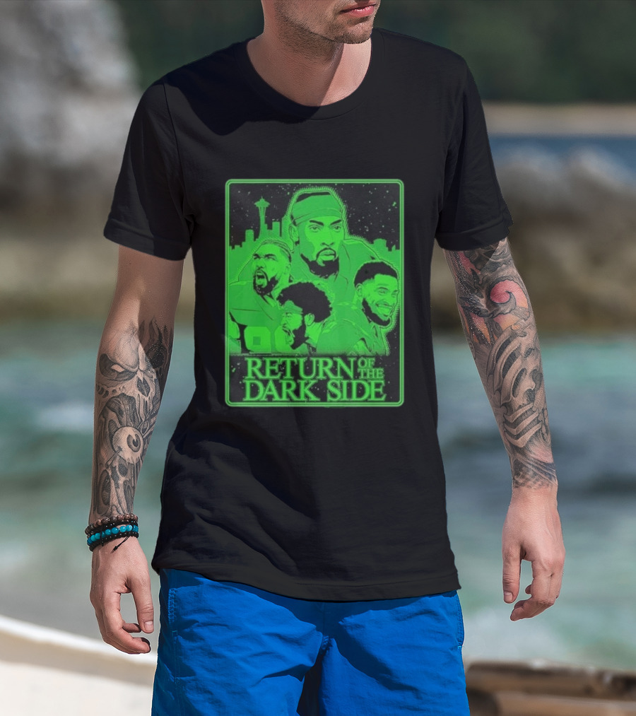 Seattle Seahawks Return Of The Dark Side Skyline Players Green Sports T-Shirt