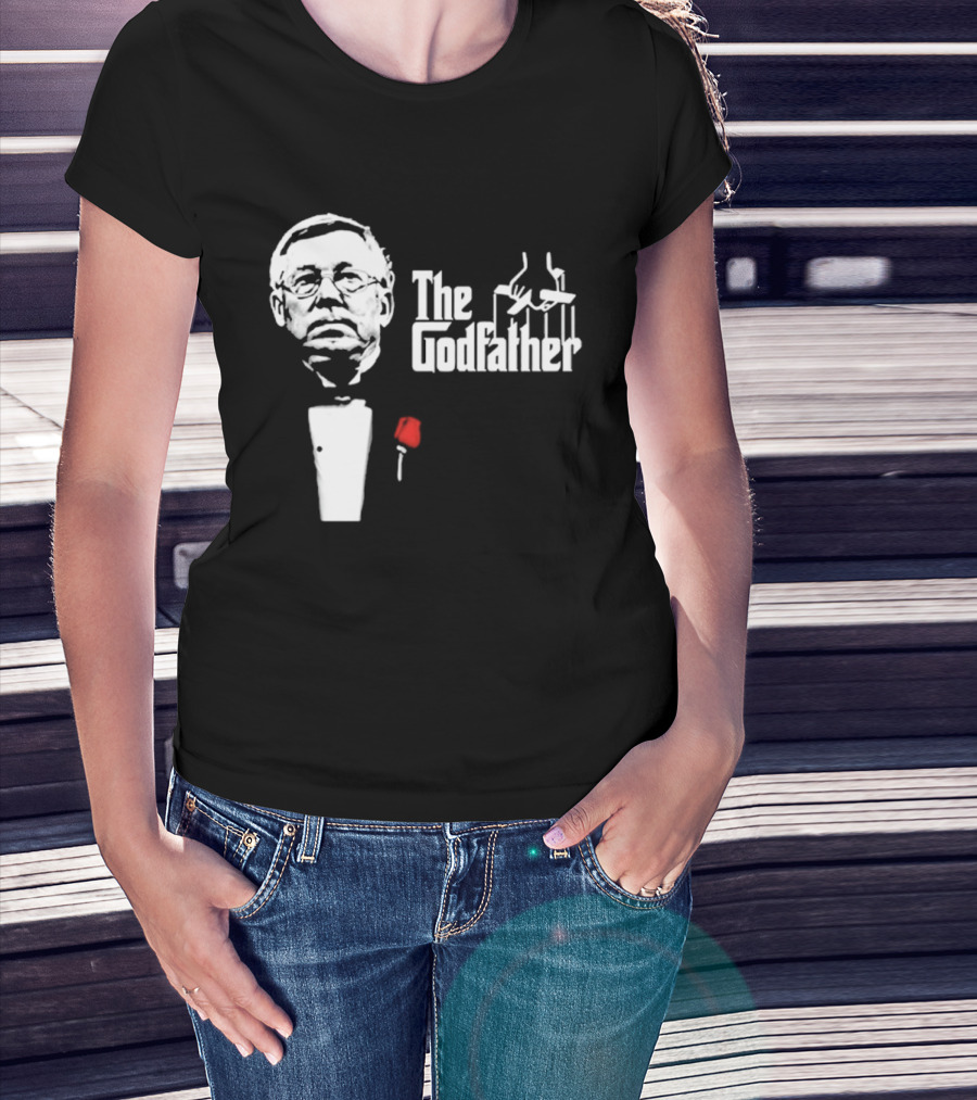 Sir Alex Ferguson The Godfather Tribute With Red Rose T-Shirt