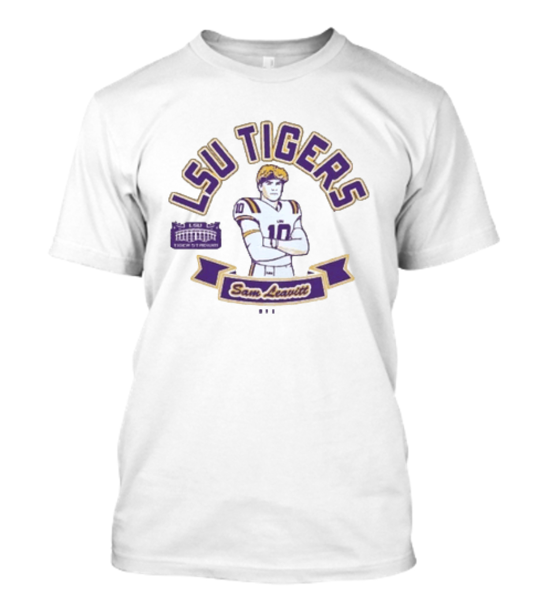 LSU Tigers Sam Leavitt ESPN College Gameday Football T-Shirt