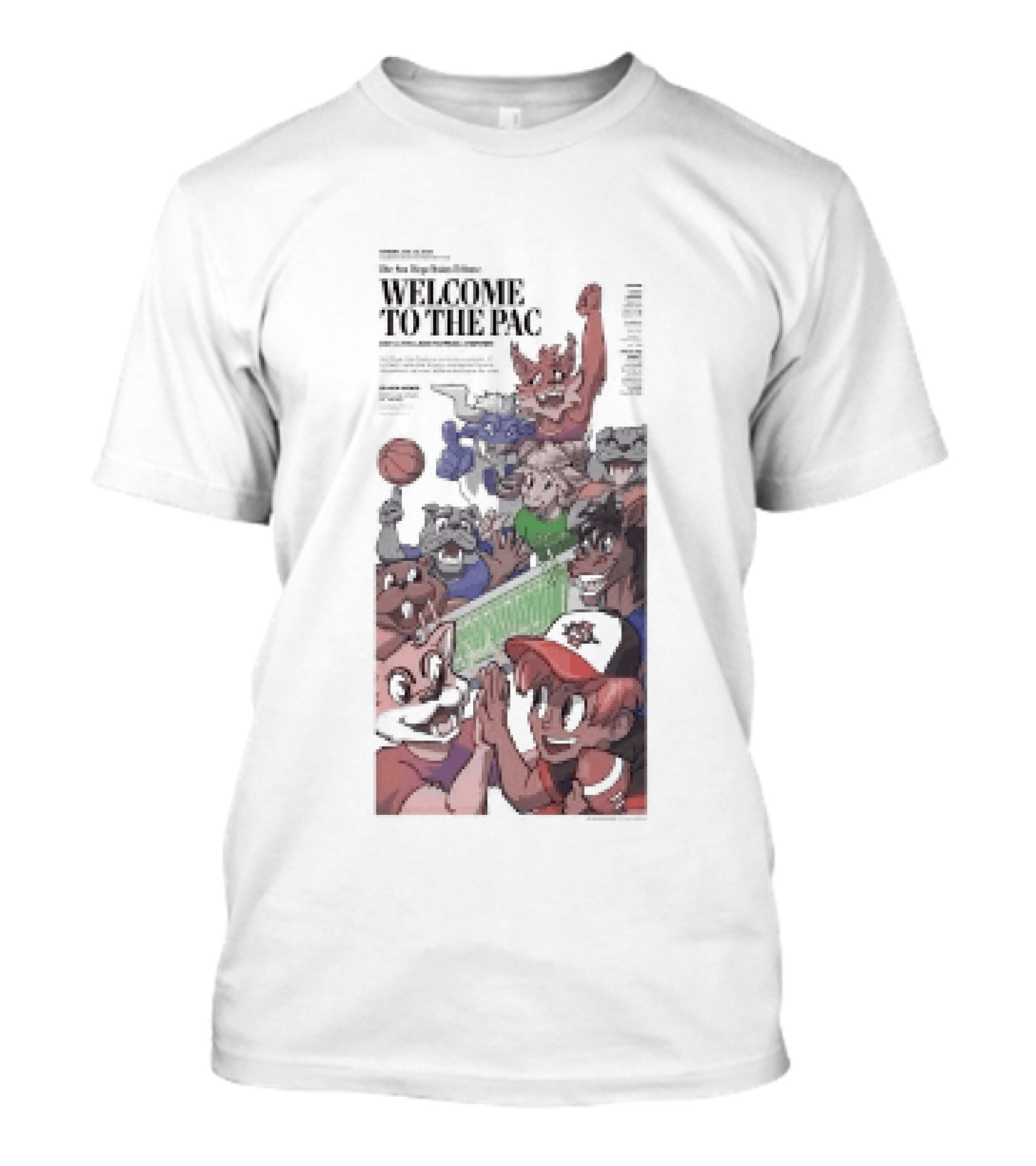 Welcome To The Pac San Diego State Aztecs College Football Preview Balloon Fiesta T-Shirt