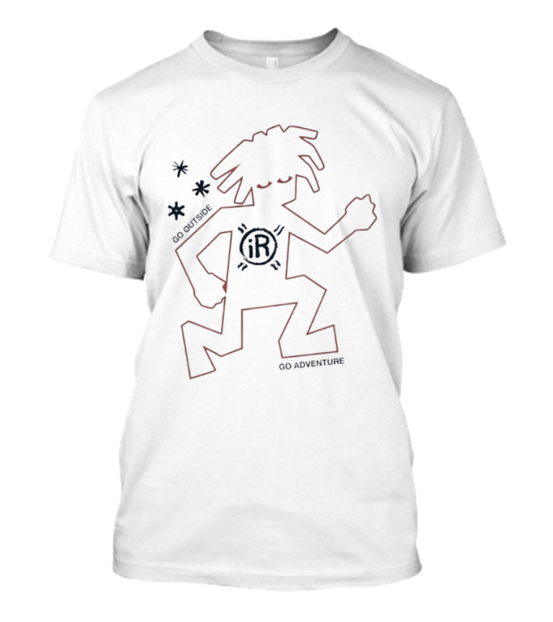 IR Go Outside And Go Adventure Outdoor Lifestyle Rugged Figure T-Shirt
