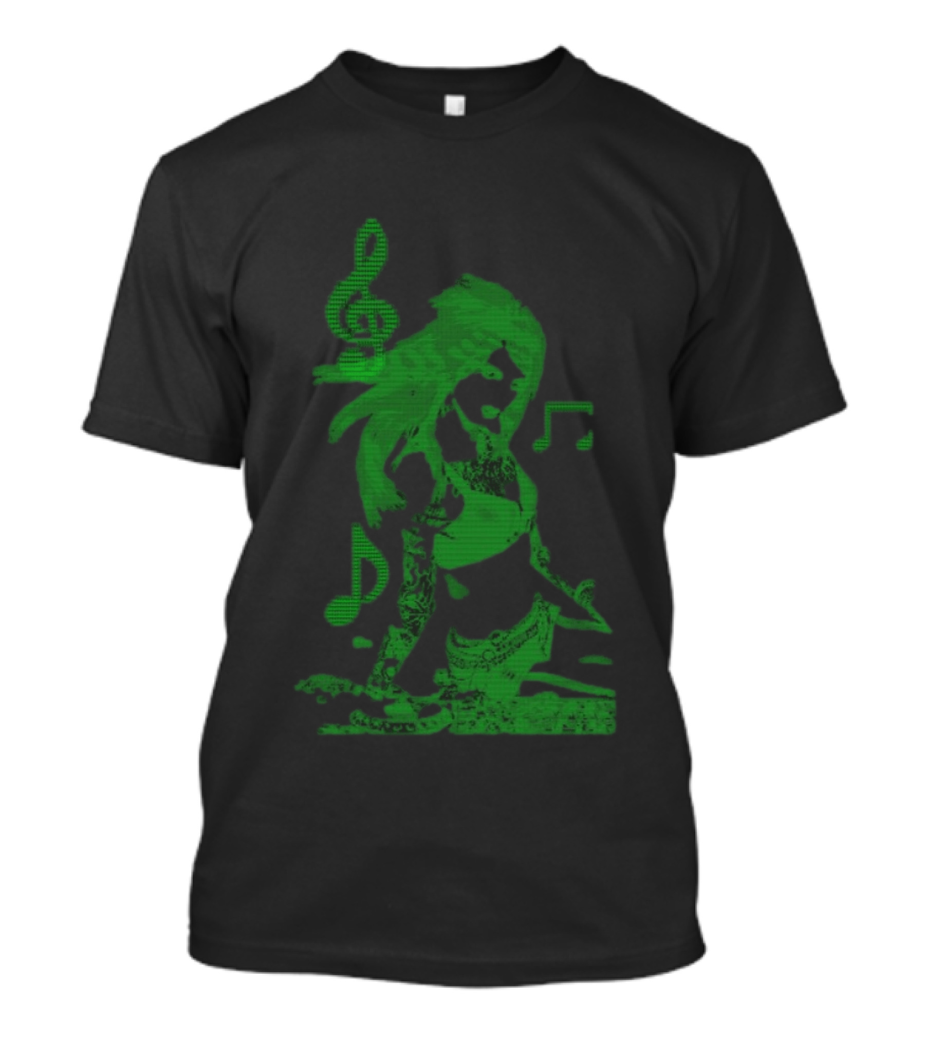6Arelyhuman Store Digital Dancer Binary Musical Vibe T-Shirt