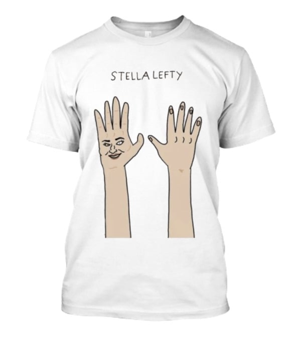 Stella Lefty Surreal Face Hand T-Shirt