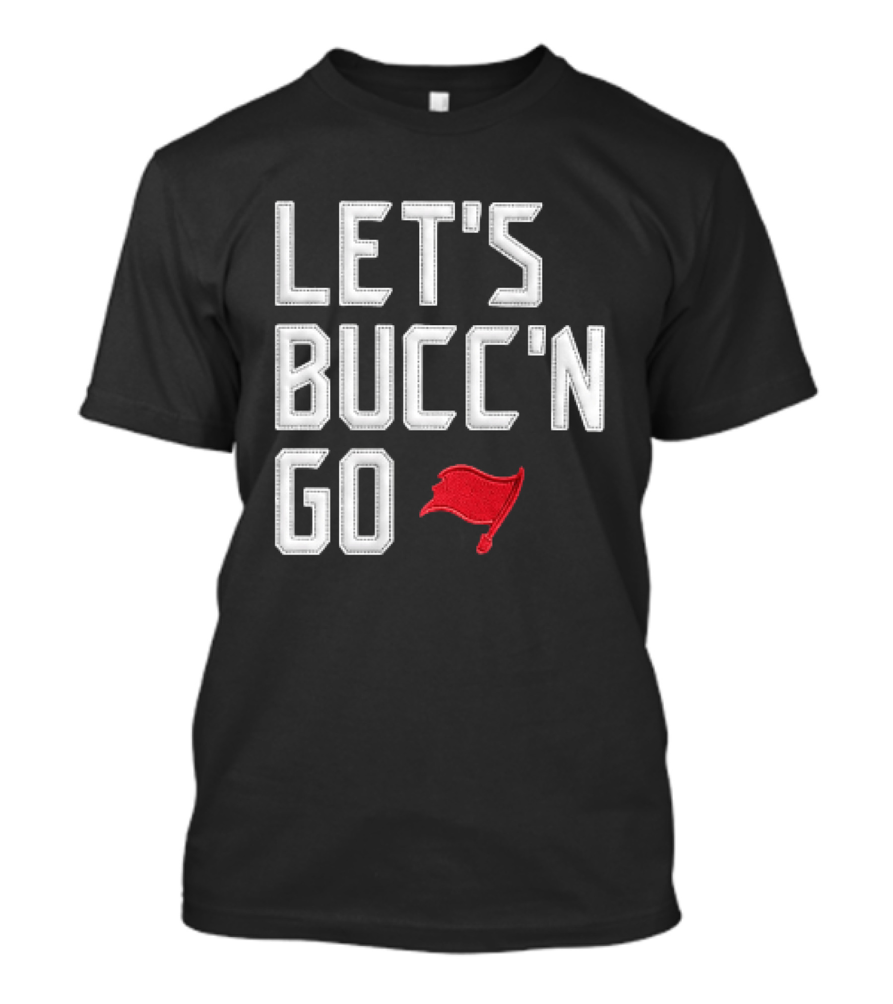 Let's Bucc'n Go Buccaneers Flag T-Shirt