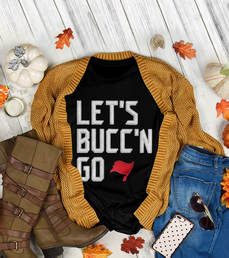 Let's Bucc'n Go Buccaneers Flag T-Shirt