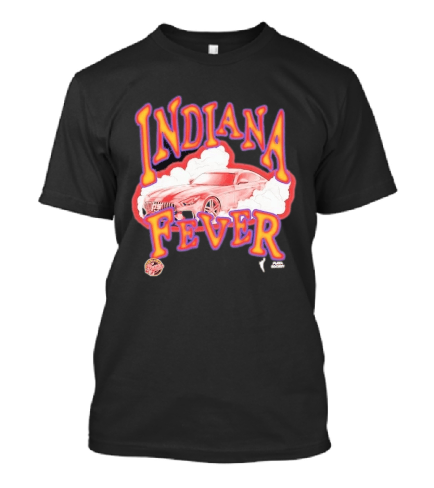 Indiana Fever Car Sketch Design WNBA Team Spirit T-Shirt