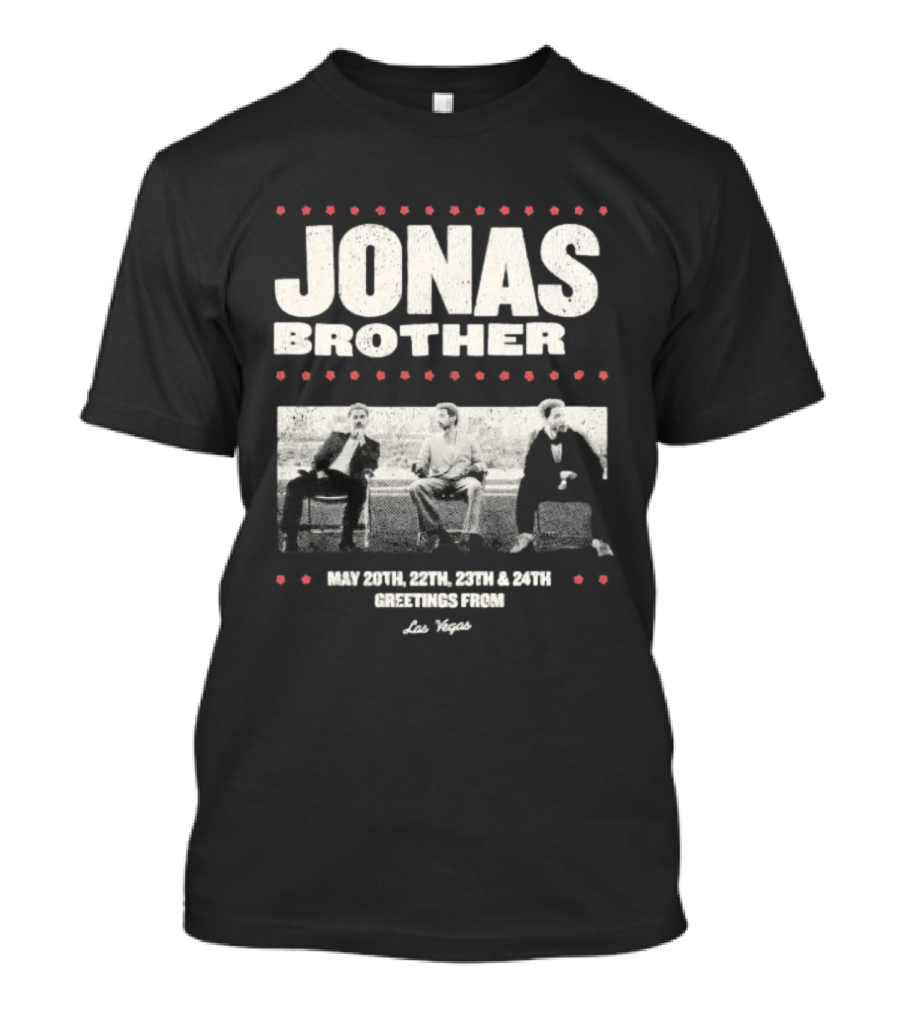 Jonas Brothers Greetings From Las Vegas May 20th 22nd 23rd 24th Concert T-Shirt