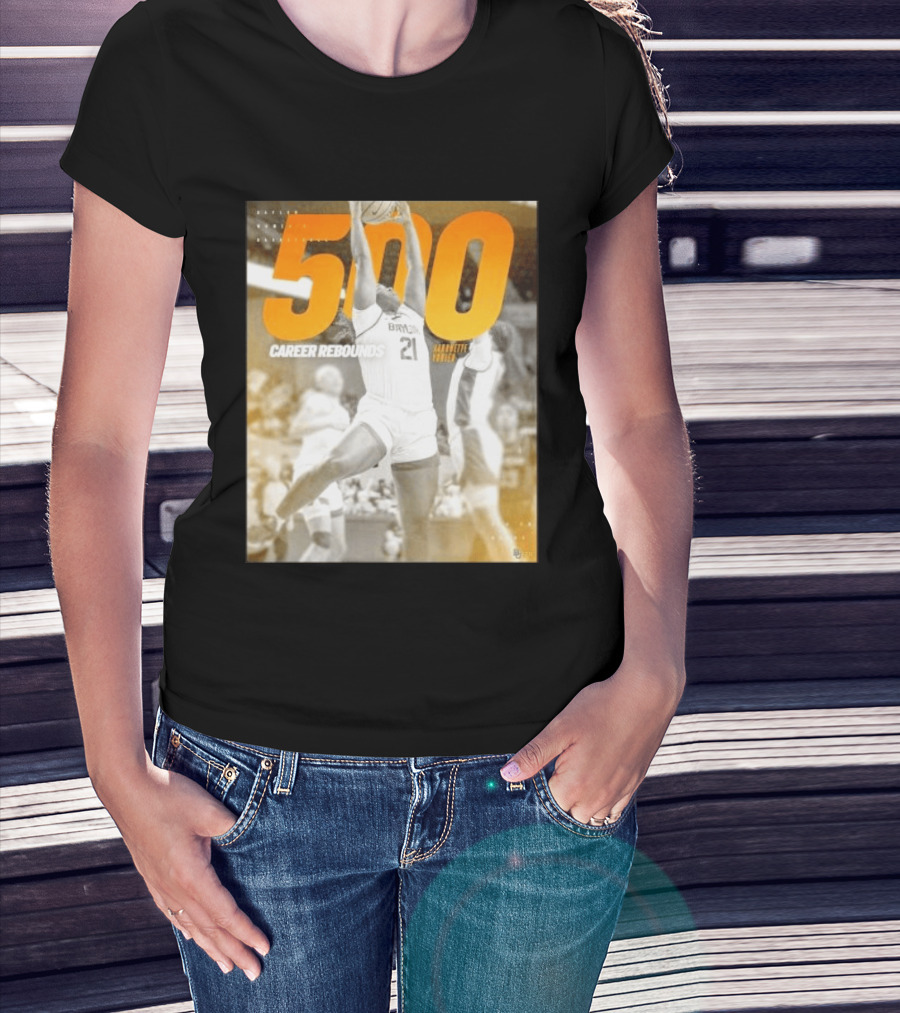 Baylor Bears Aaronette Vonleh 500 Career Rebounds T-Shirt