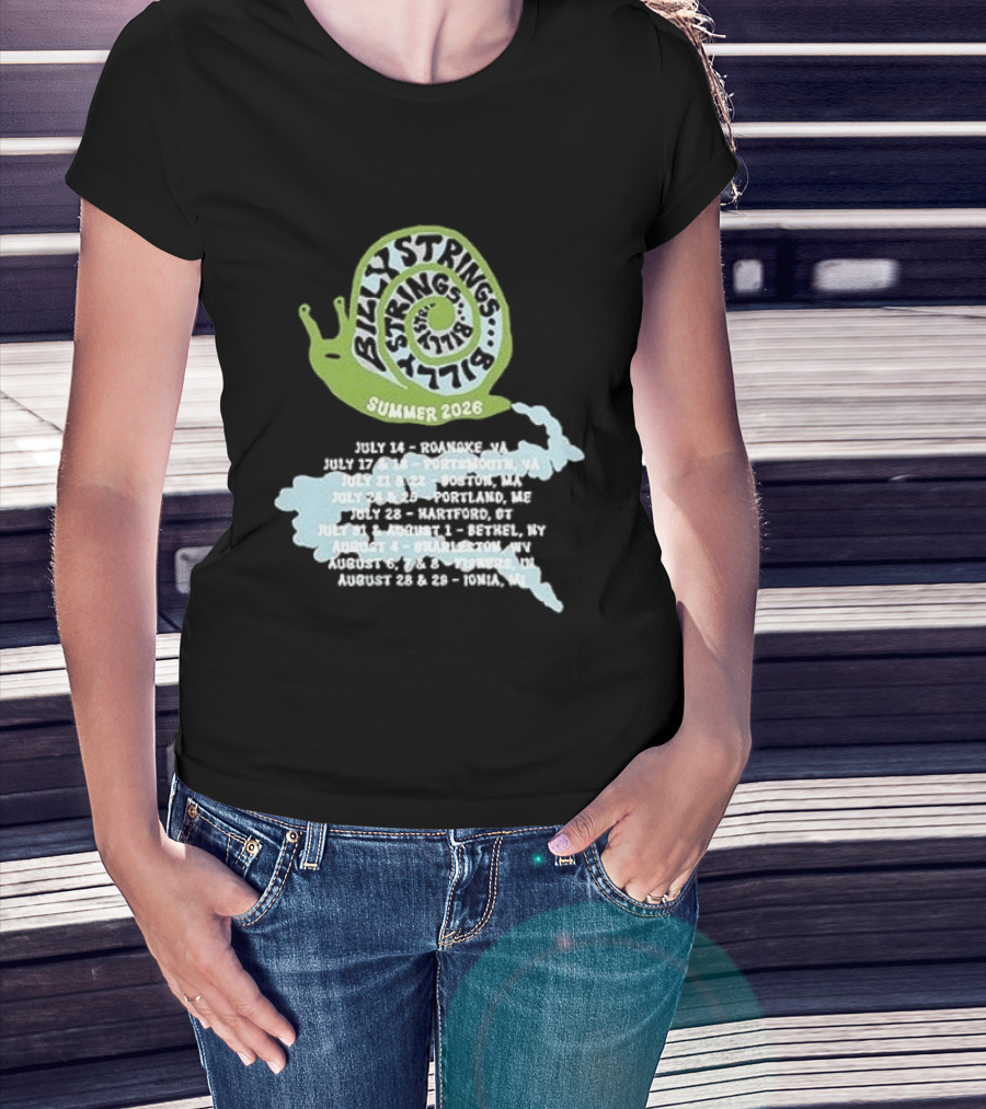 Billy Strings Summer 2026 Snail Tour Dates July August Schedule T-Shirt