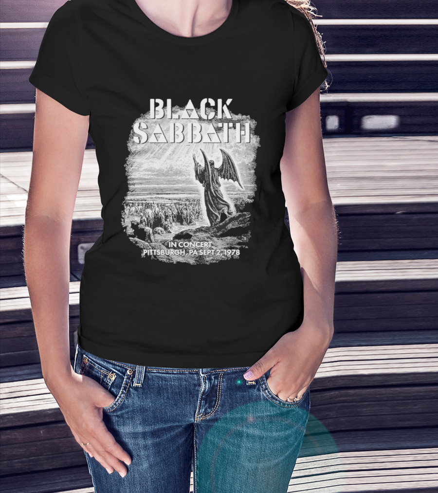 Black Sabbath In Concert Pittsburgh Pa Sept 2 1978 T-Shirt