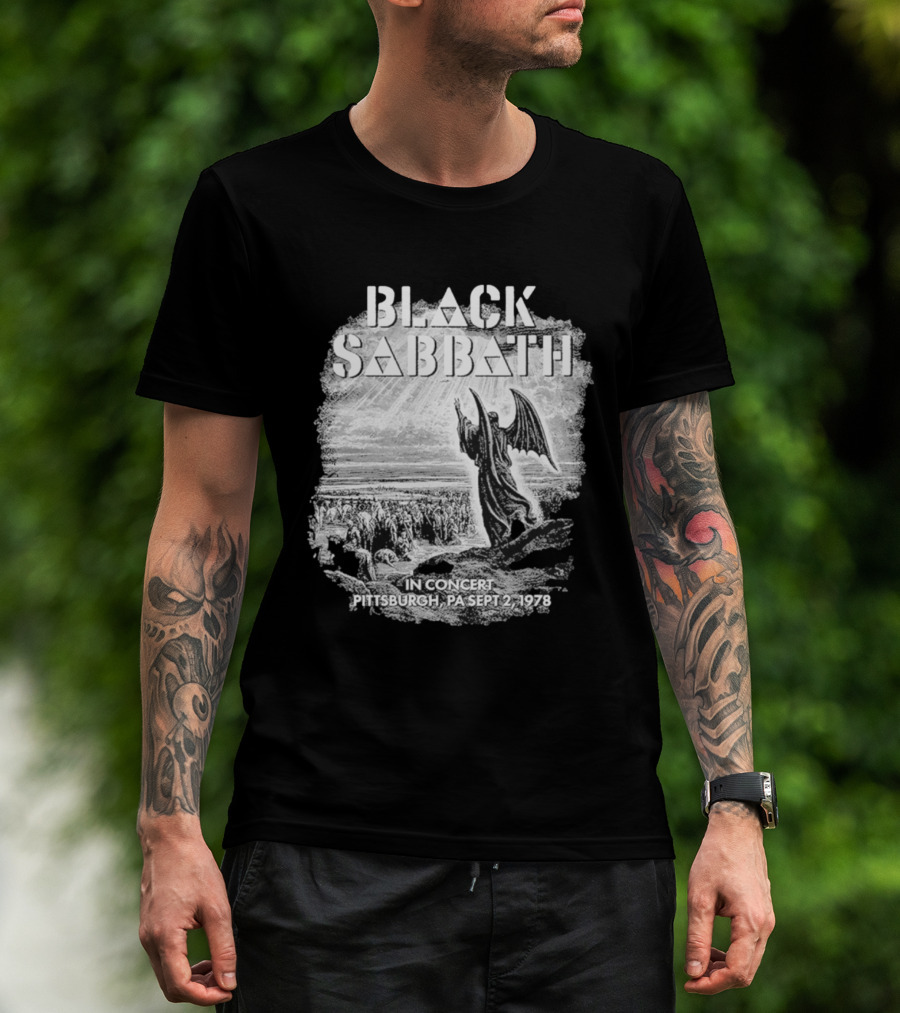 Black Sabbath In Concert Pittsburgh Pa Sept 2 1978 T-Shirt