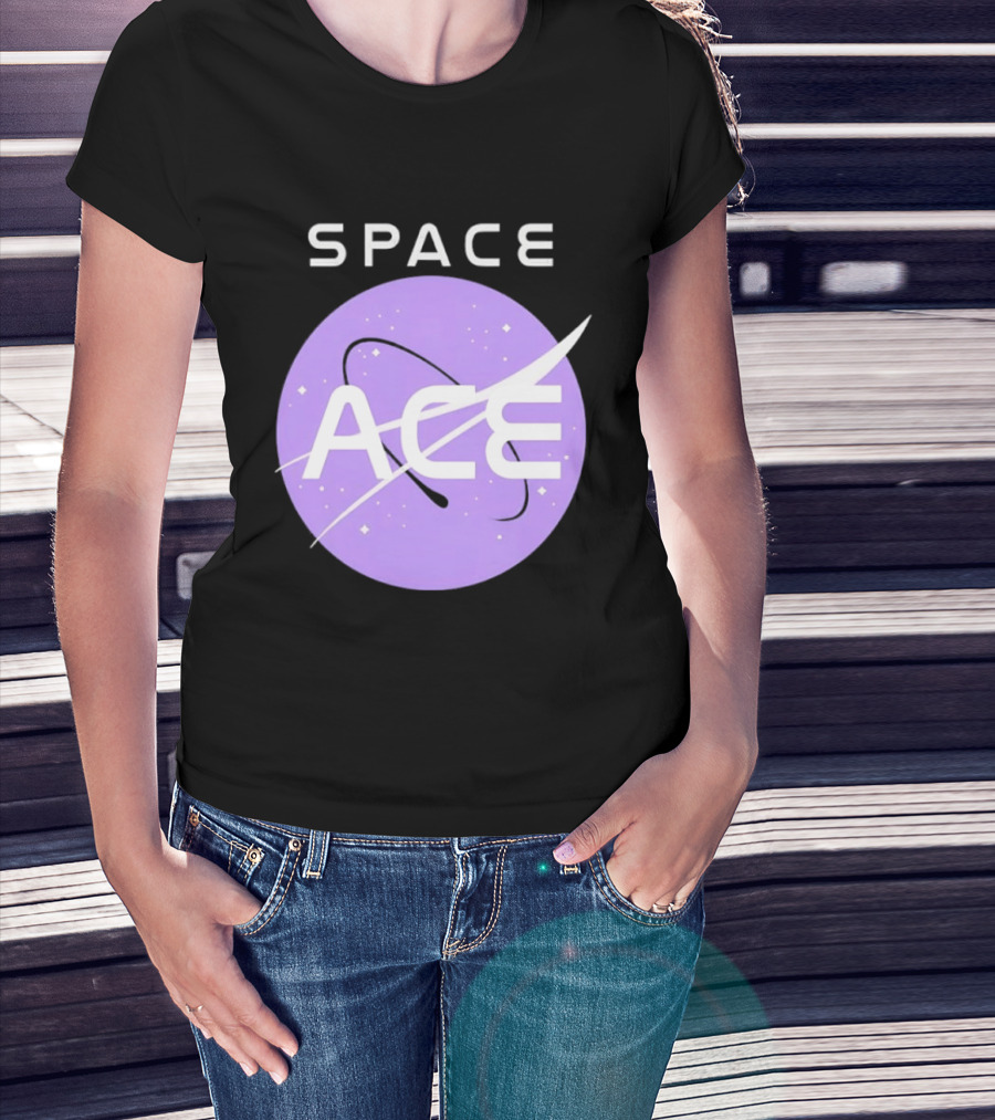 Space Ace NASA Astronomy Galaxy Iconic Insignia T-Shirt