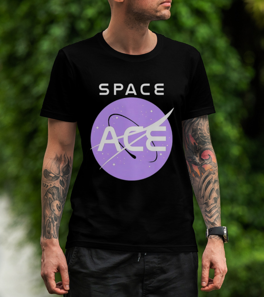 Space Ace NASA Astronomy Galaxy Iconic Insignia T-Shirt
