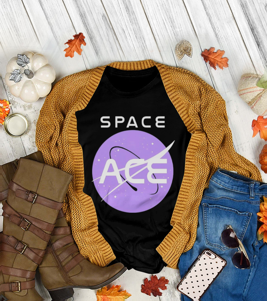 Space Ace NASA Astronomy Galaxy Iconic Insignia T-Shirt
