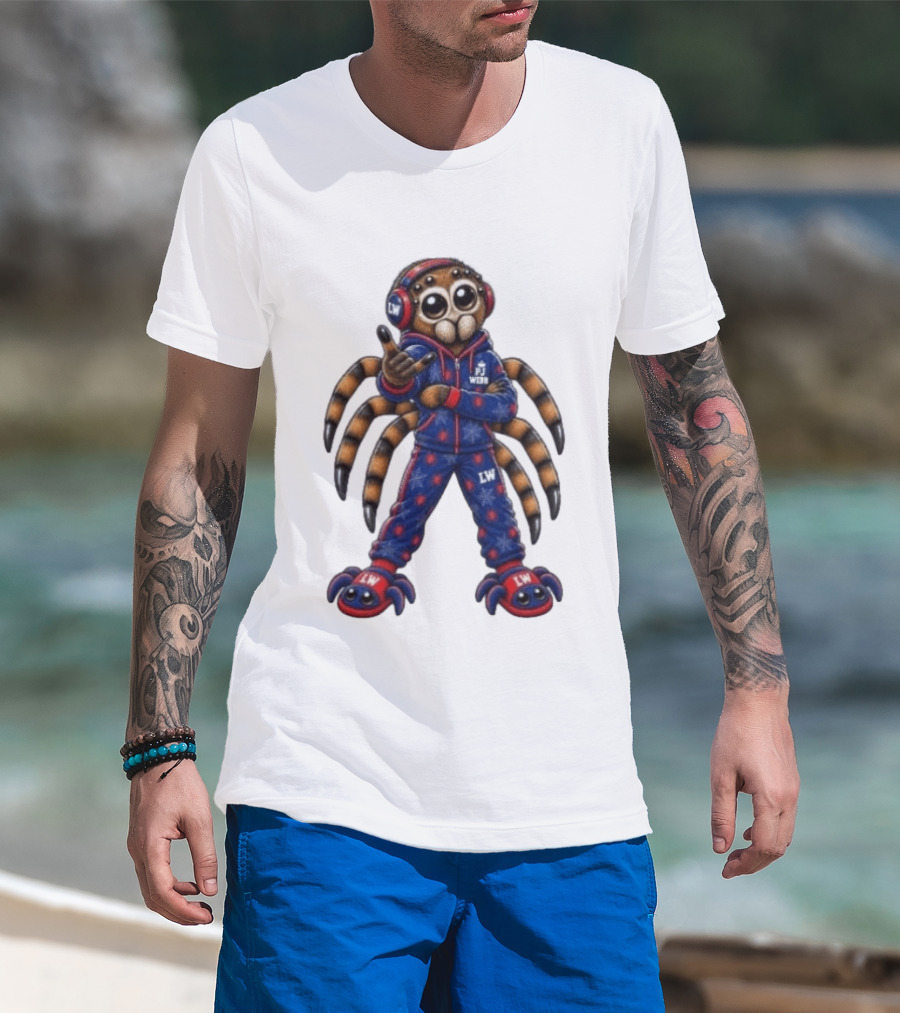 PJ Black Spidey PJ Webb LW Spider Character In Blue Red Outfit T-Shirt