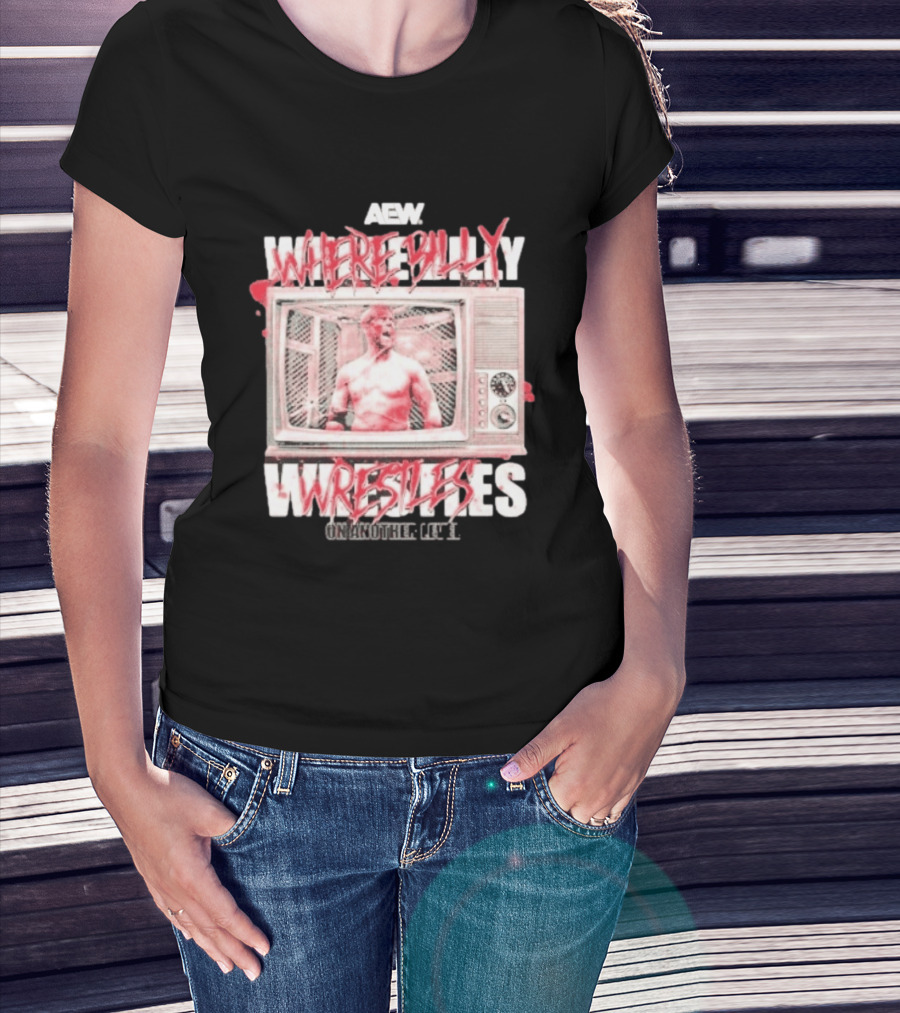 AEW Where Billy Wrestles TV Cage Match T-Shirt