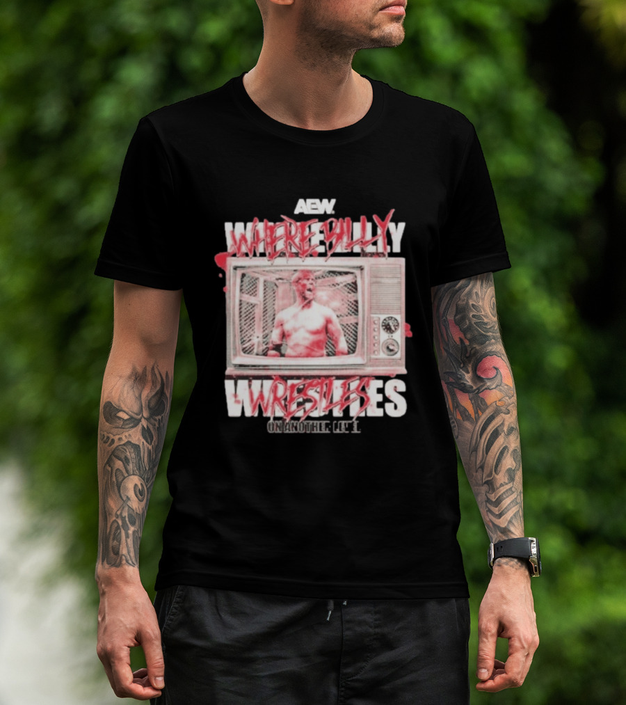 AEW Where Billy Wrestles TV Cage Match T-Shirt