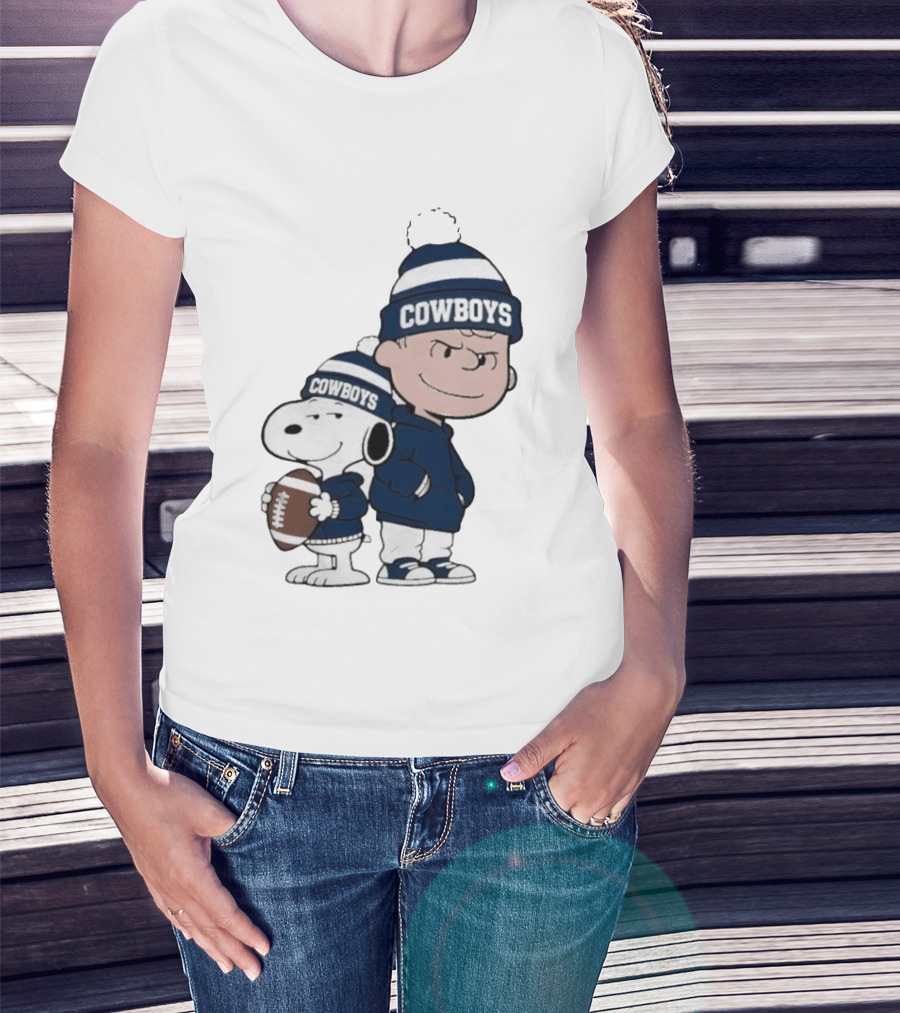 Snoopy Charlie Cowboys Football Fan T-Shirt