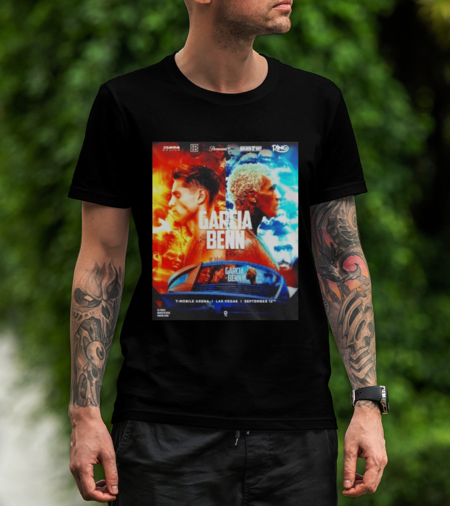 Garcia Vs Benn Live Fight DAZN Mobile Arena Las Vegas September 12th T-Shirt