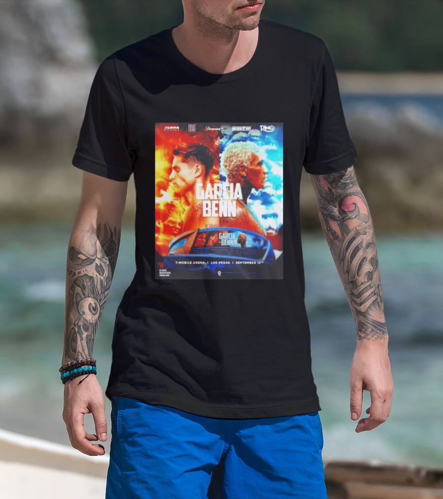 Garcia Vs Benn Live Fight DAZN Mobile Arena Las Vegas September 12th T-Shirt
