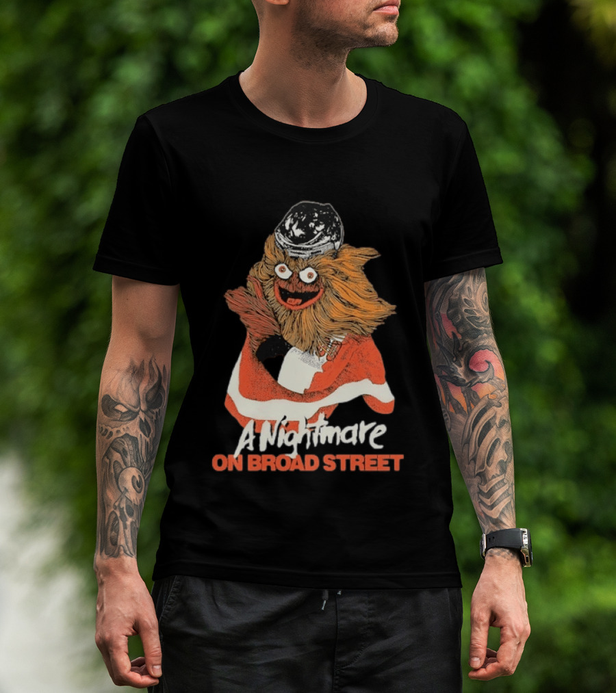 Philadelphia Flyers Gritty A Nightmare On Broad Street T-Shirt