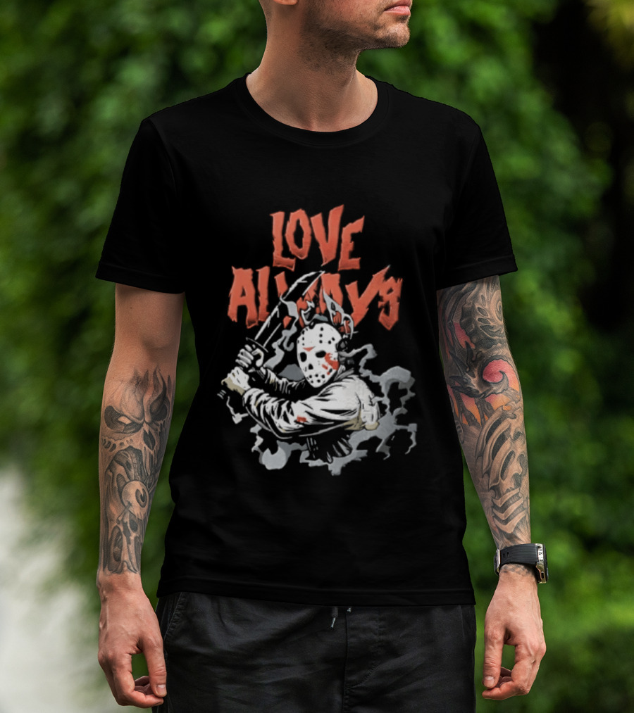 Love Always Jason Voorhees Bloody Machete T-Shirt