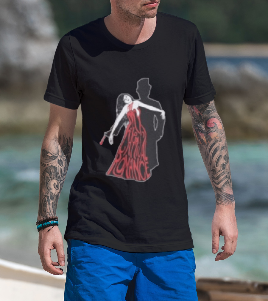 Nostalgia Gland Store Shhh My Chemical Romance Red Dress Shadow T-Shirt